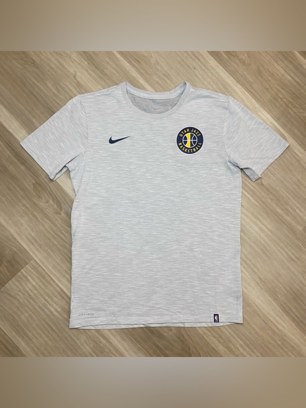 Nike Light Gray Utah Jazz Short Sleeve Dri-FIT Crewneck T-shirt